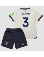 West Ham United Max Kilman #3 Vieraspaita Lasten 2025-26 Lyhythihainen (+ shortsit)